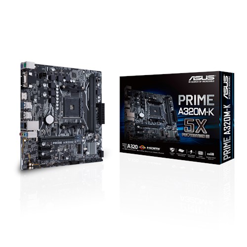 Mainboard Asus Prime A320M-K AMD&#174; Ryzen™ Socket AM4 (PRIME A320M-K) 518EL